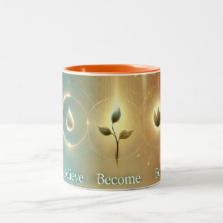 Eine Trinität der Verwandlungs-Tasse Zweifarbige Tasse