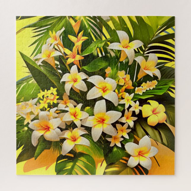 Eine tropische Blumenlandschaft (Vertikal)