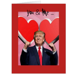 Eine Trumpfvalentine-Spaß-Karte