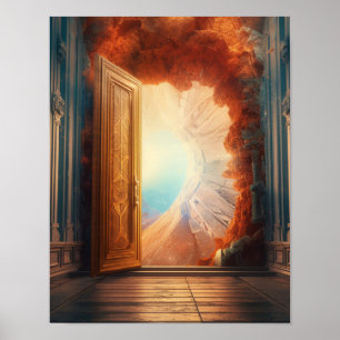 Eine Tür zu einer anderen Dimension Art Print Poster