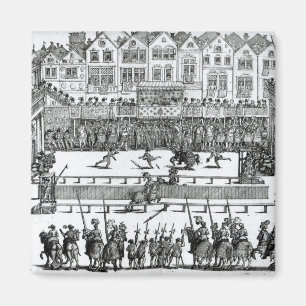 Eine turnierende Szene Magnet