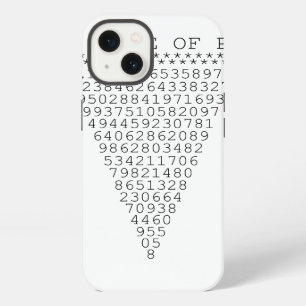 Eine typografische Folie mit Pi iPhone Hülle