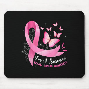 Eine überlebende Brustkrebsbewusstsein, rosafarben Mousepad
