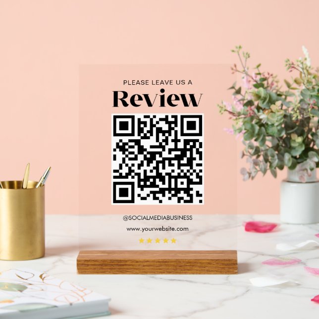 Eine Überprüfung des QR-Kodex für Personalisierte  Acrylschild (Hochzeit)