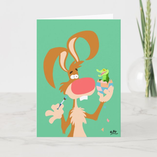 Eine Überraschung für Ostern! Feiertagskarte (Vorderseite)