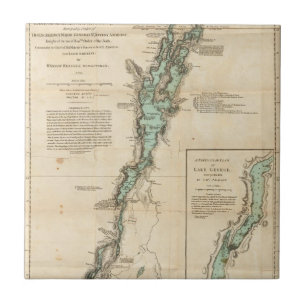 Eine Übersicht von See Champlain Fliese