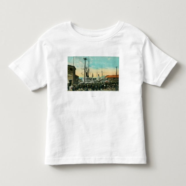 Eine Ufergegend-Abfahrt für Alaska-Szene Kleinkind T-shirt (Vorderseite)