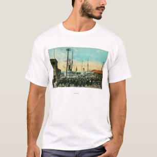 Eine Ufergegend-Abfahrt für Alaska-Szene T-Shirt