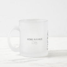 Eine Umarmung ist ein Zuhause - Mattglas-Tasse - R