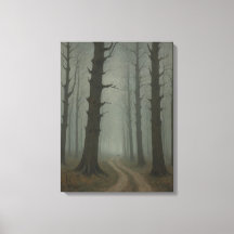 eine unbefestigte Straße durch einen Wald im Vinta