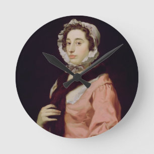 Eine unbekannte Frau, angerufen Peg Woffington (Ö Runde Wanduhr