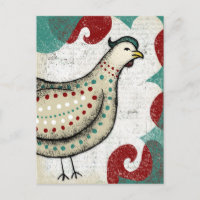 Eine unernste Chicken-Postkarte