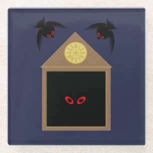Eine Unfreundlichkeit von Ravens Halloween Glasuntersetzer