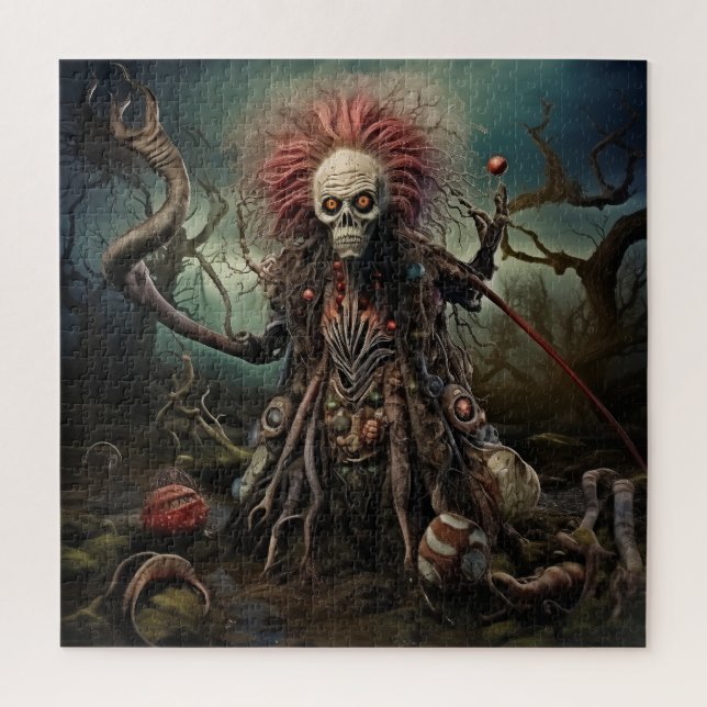 Eine unheimliche, gruselige Sumpfkreatur (Vertikal)