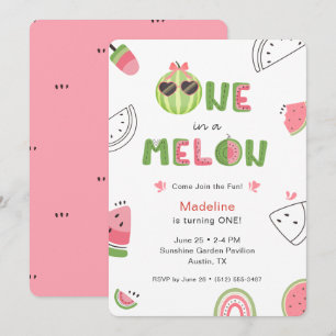 Eine unter vielen Wassermelonen-Babymädchen zum er Einladung