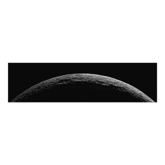 Eine unwirkliche Landschaft des Saturns Mond Fotodruck (Vorne)