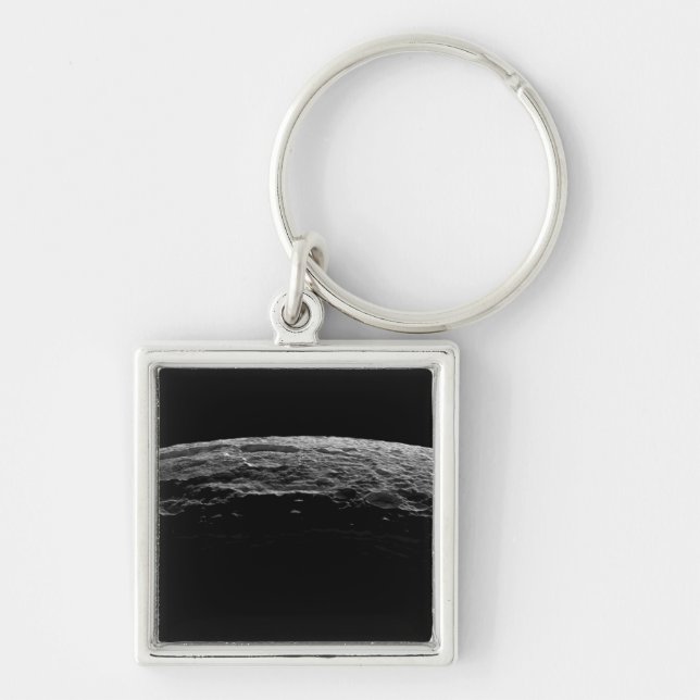 Eine unwirkliche Landschaft des Saturns Mond Schlüsselanhänger (Vorne)