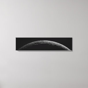 Eine unwirkliche Landschaft von Saturns Mond Leinwanddruck
