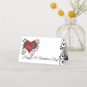 Eine valentinische Platzkarte