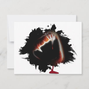 Eine Vampirs Todesskuss Halloween-Party Einladung