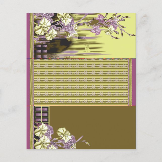 eine Vase mit Blume darin, Flyer (Vorne)