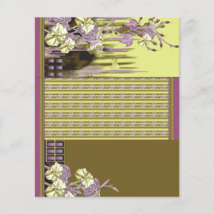 eine Vase mit Blume darin, Flyer