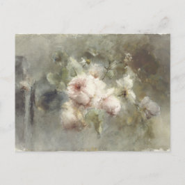 Eine Vase mit Rose von Margaretha Roosenboom (1853 Postkarte