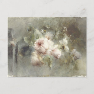 Eine Vase mit Rosen von Margaretha Roosenboom (185 Postkarte