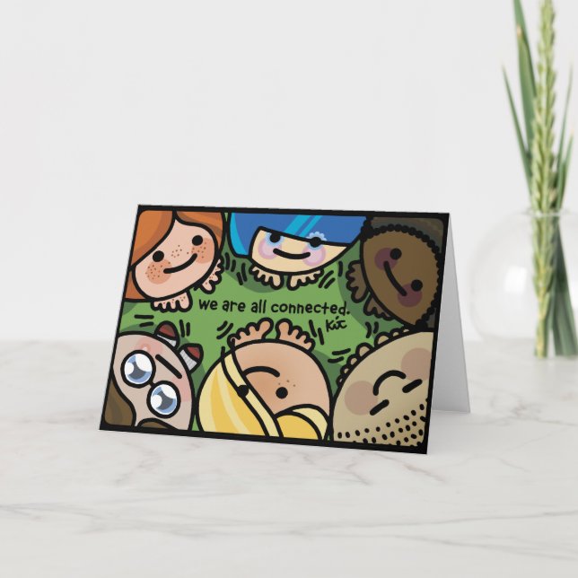 eine Verbindung herstellen. Karte (Vorderseite)