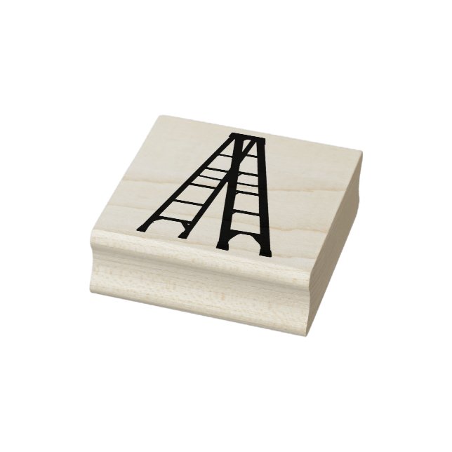 Eine verlängerte Treppenleiter Gummistempel (Stempel)