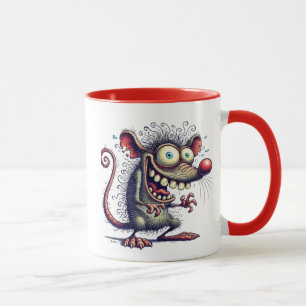 Eine verrückte Ratte. Tasse