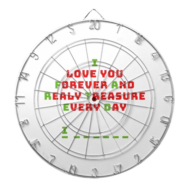 Eine versteckte Botschaft Dartscheibe (vorne)