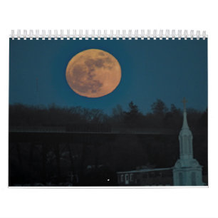Eine Vielzahl der Monde während des ganzen Jahres Kalender