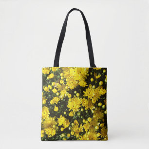 Eine Vielzahl gelber Mums Tasche