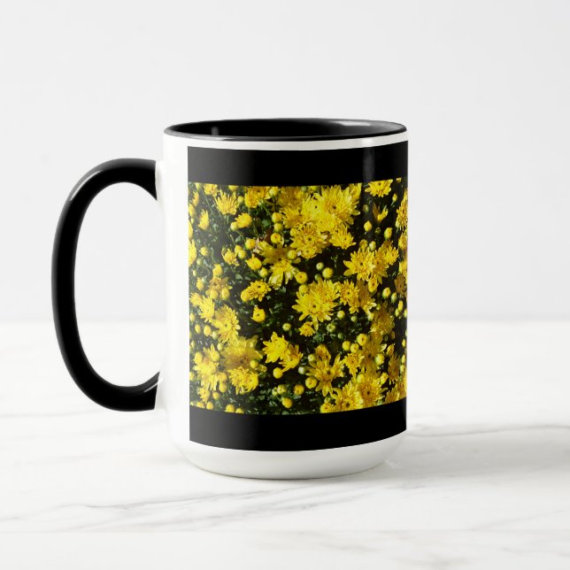 Eine Vielzahl gelber Mums Tasse (Links)