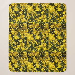 Eine Vielzahl von gelben Chrysanthemen Sherpadecke