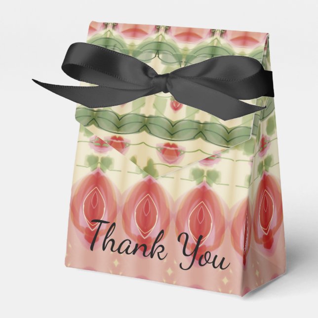 Eine Viktorianische Gemusterte Gastgeschenk Hochze Geschenkschachtel (Vorderseite)