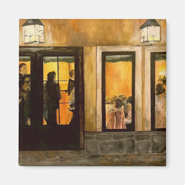 "Eine Villa Grande, Gervasi's Ohio" Gemälde Magnet (Vorne)