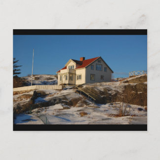 Eine Villa im Winter. Postkarte