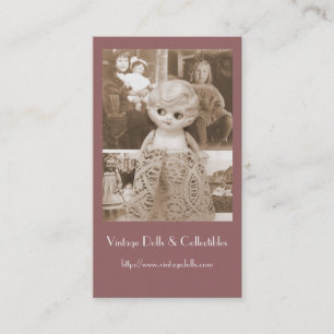 Eine Vintage Puppen-Angelegenheit Visitenkarte