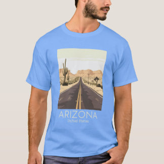 Eine Vintage-Reiseillustration von Arizona Vereini T-Shirt
