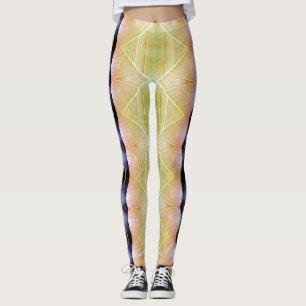 Eine Vintage Textur "Ratti_Creative_Arts" Leg Leggings