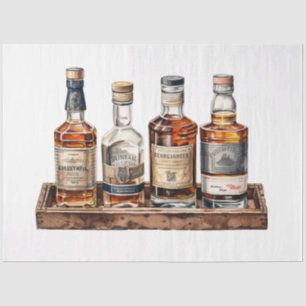 Eine Vintage Whiskey-Design-Serie 14 Seidenpapier