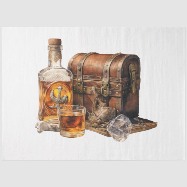 Eine Vintage Whiskey-Design-Serie 16 Seidenpapier (Vorderseite)