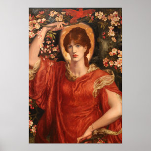 Eine Vision von Fiammetta 1878 Dante Gabriel Rosse Poster