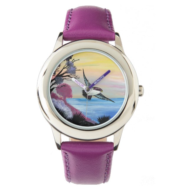 Eine Vogelperspektive Armbanduhr (Vorderseite)