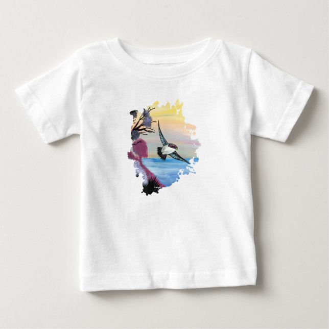 Eine Vogelperspektive Baby T-shirt (Vorderseite)