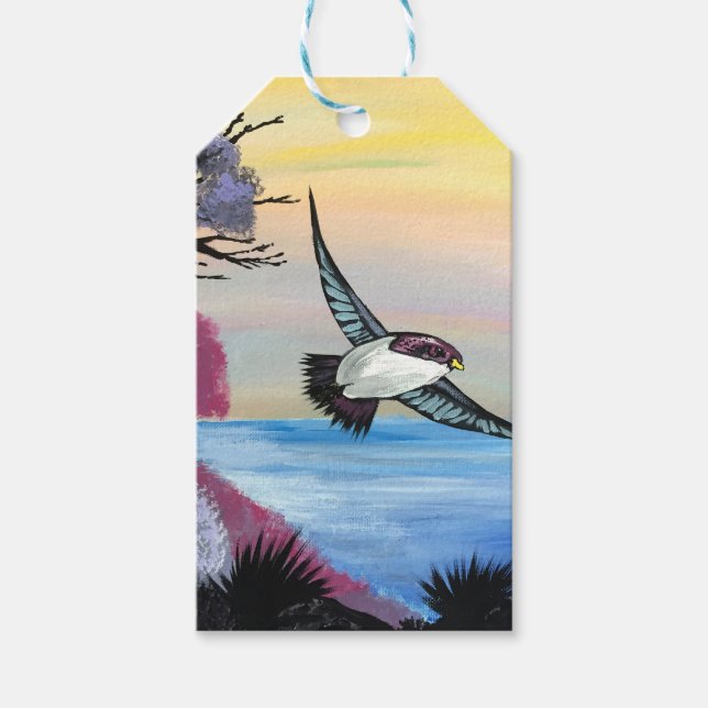Eine Vogelperspektive Geschenkanhänger (Vorderseite)