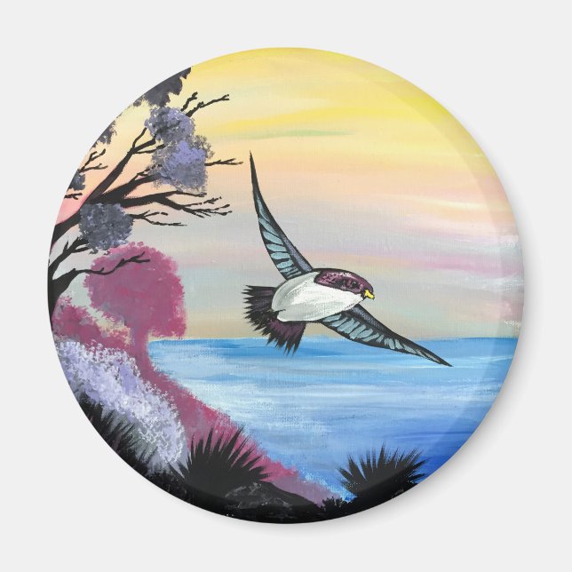 Eine Vogelperspektive Magnet (Vorne)
