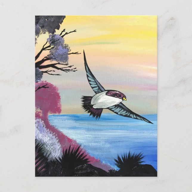Eine Vogelperspektive Postkarte (Vorderseite)